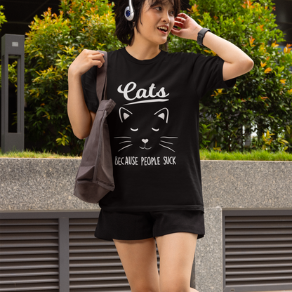 Cats Because People Suck T-Shirt