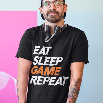 Eat Sleep Game Repeat T-Shirt