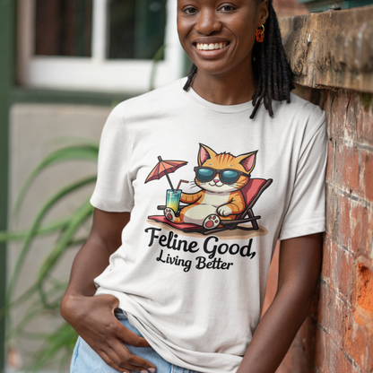 Feline Good Living Better T-Shirt