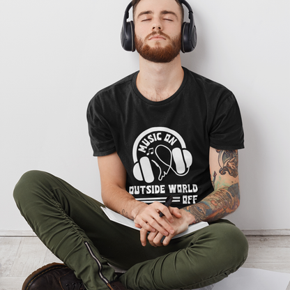 Music On Outside World OFF T- Shirt