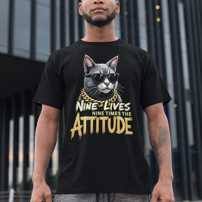 Nine Lives Nine Times the Attitude T-Shirt