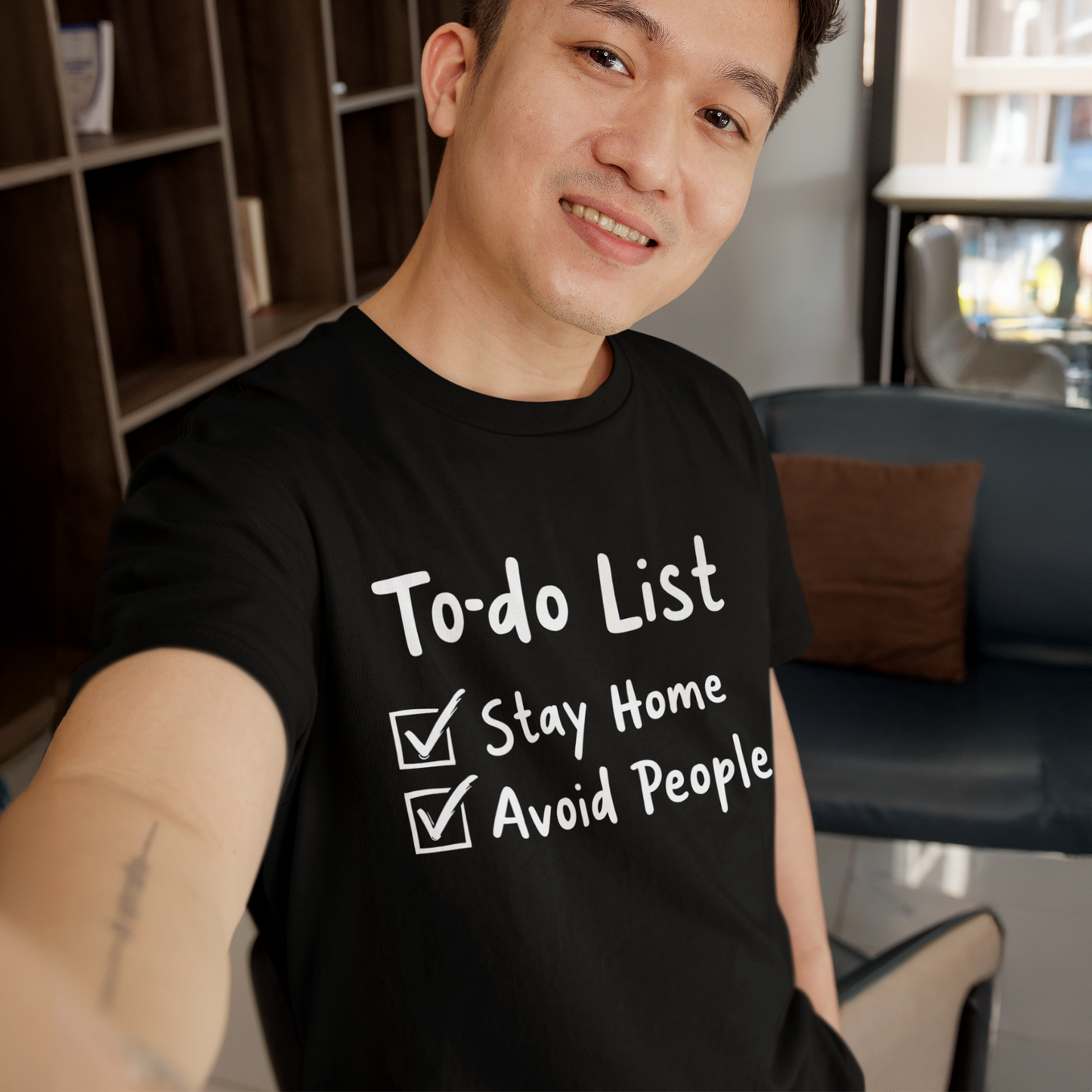 To-do List - Stay Home Avoid People T-Shirt