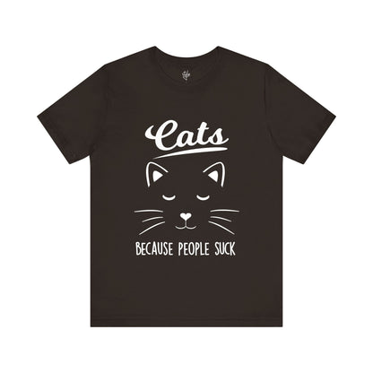 Cats Because People Suck T-Shirt