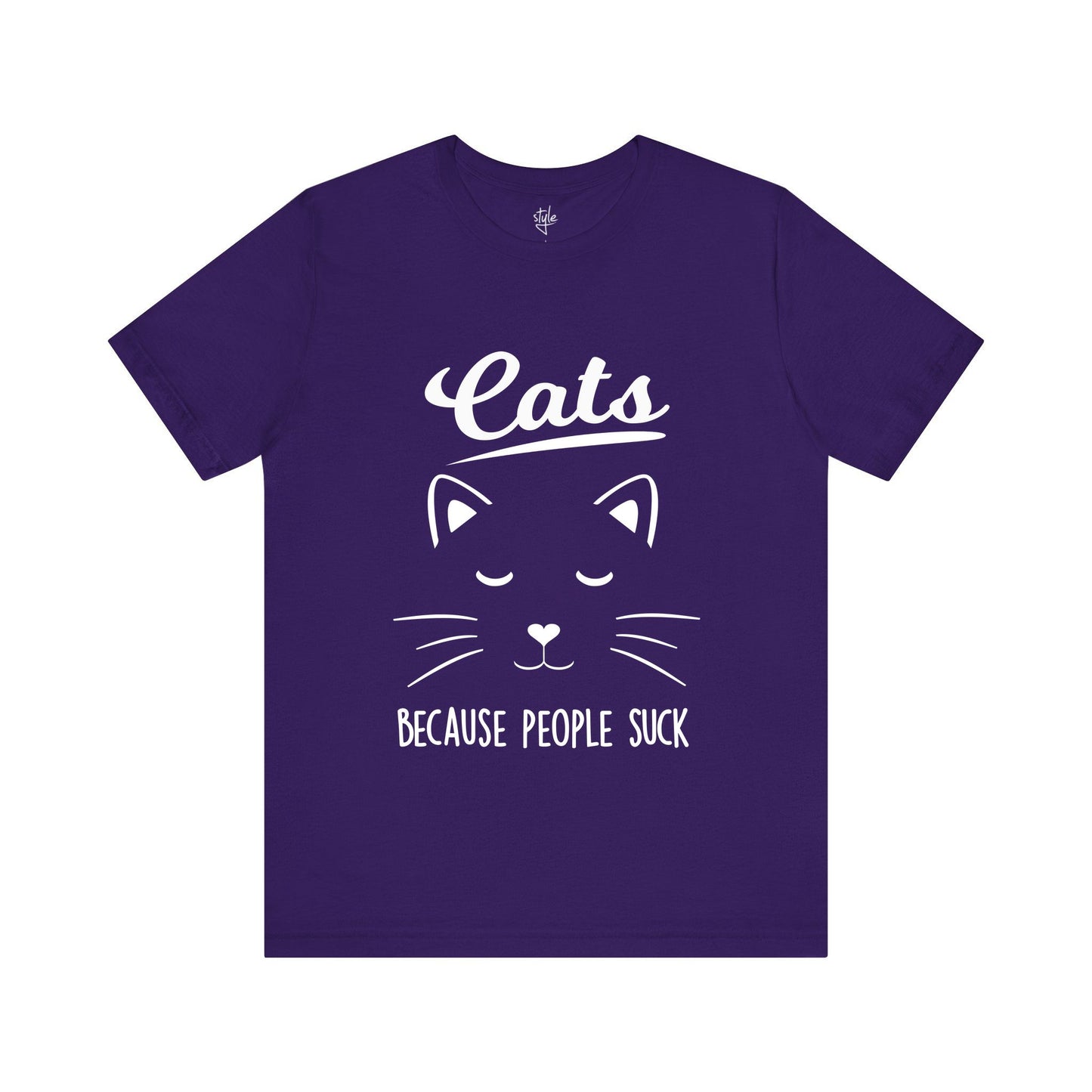 Cats Because People Suck - Funny Cat T-Shirt